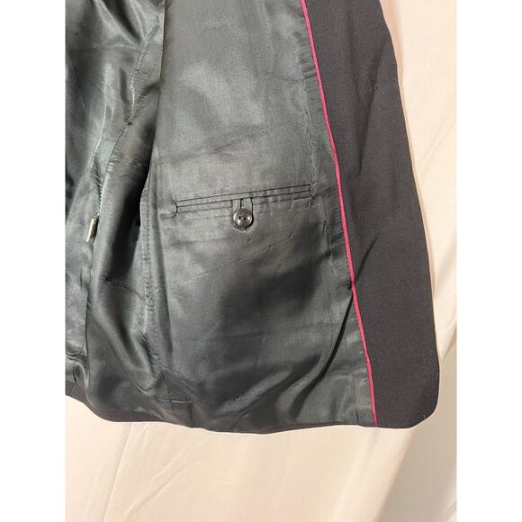 Vintage Talbots 100% Pure New Wool Blazer Size 6 Petite Single Button Black - Picture 9 of 13